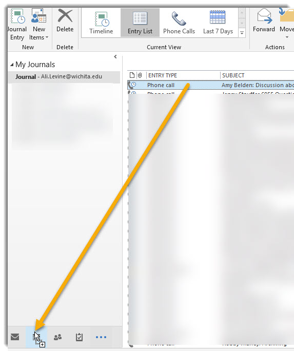 Outlook Journal Feature Office Bytes