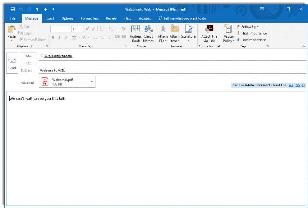 Word: Mail Merge with PDF Attachments – Office Bytes