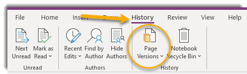 restore onenote from onedrive