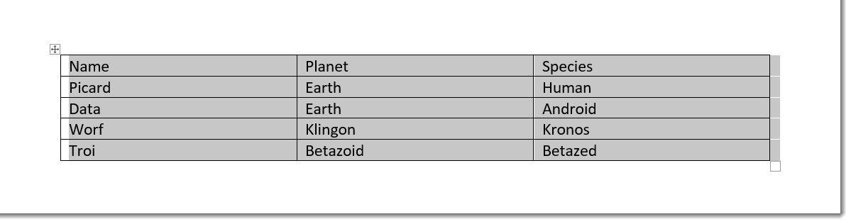 Why Can T I Convert Text To Table In Word