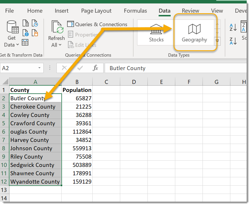 Excel: Create Stunning Map Charts with Geography Data ...