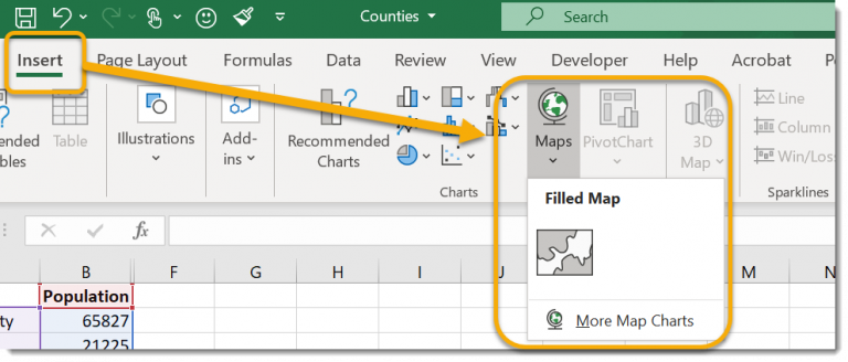 Excel Create Stunning Map Charts With Geography Data Types Office Bytes 5941