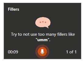 Prompt: "Try to not use too many fillers like 'umm'."