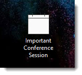 iCalendar event on desktop