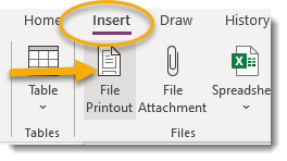 File Printout button